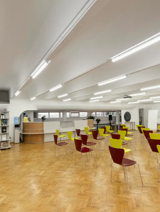 School flooring installation by Stephen John Flooring in Birmingham, featuring durable and safe vinyl flooring for classrooms and educational facilities.